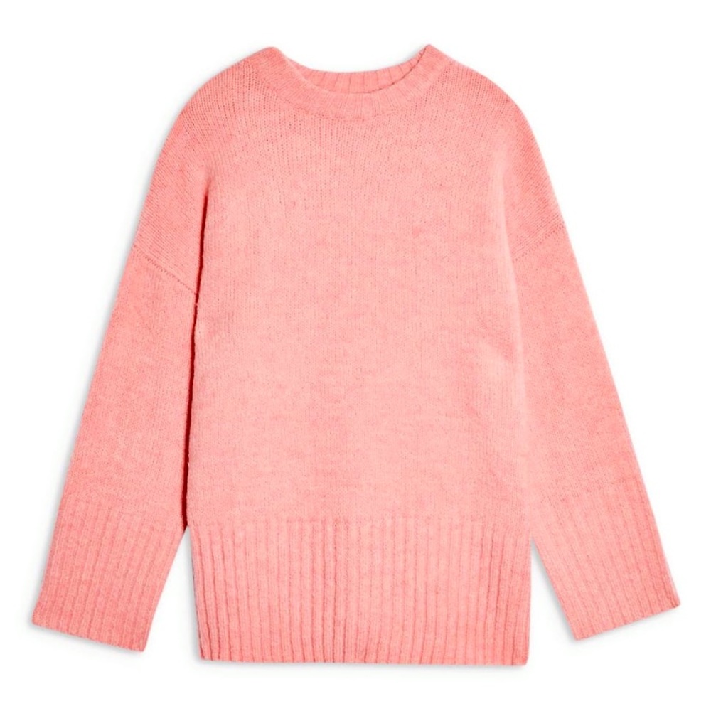 Supersoft Deep Hem Crewneck Sweater